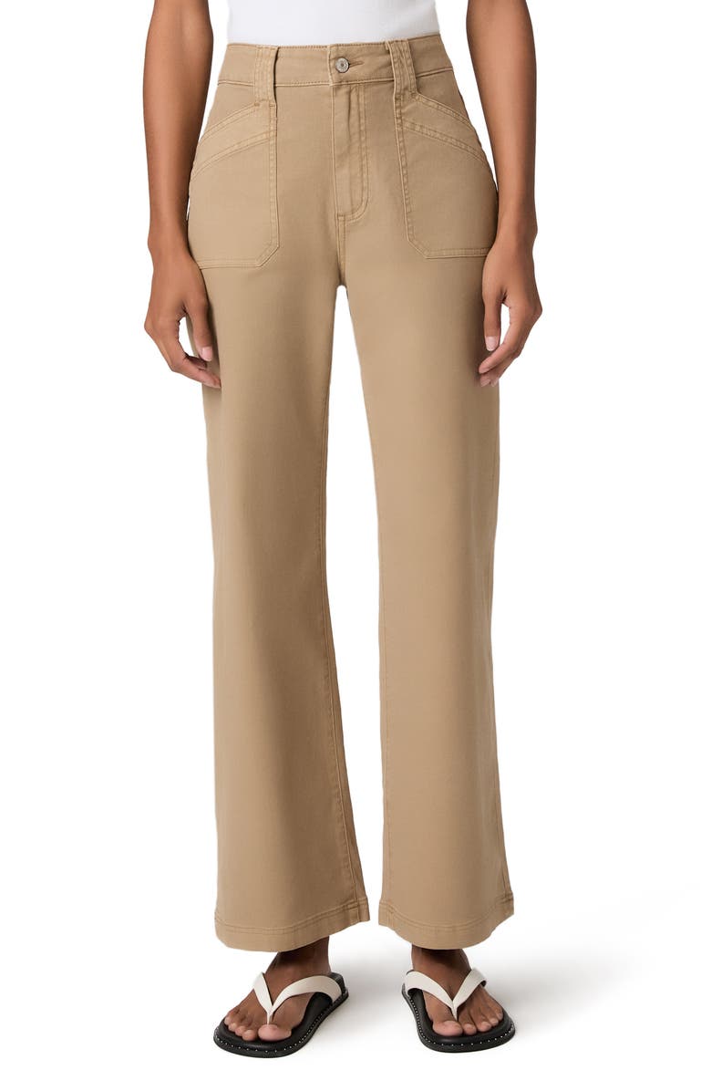 PAIGE Ari High Waist Wide Leg Utility Pants, Main, color, Vintage Beechwood