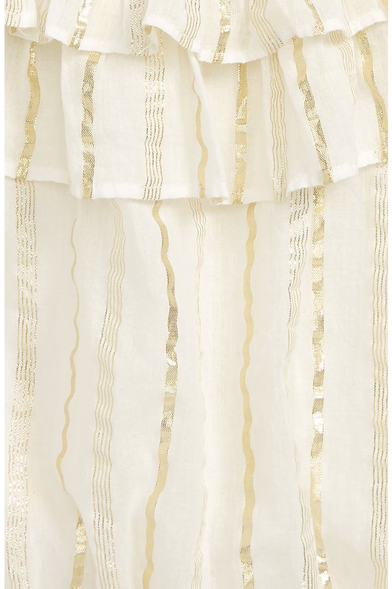 Ruffle Sparkle Top, Alternate, color, IVORY EGRET SPARKLE STRIPE