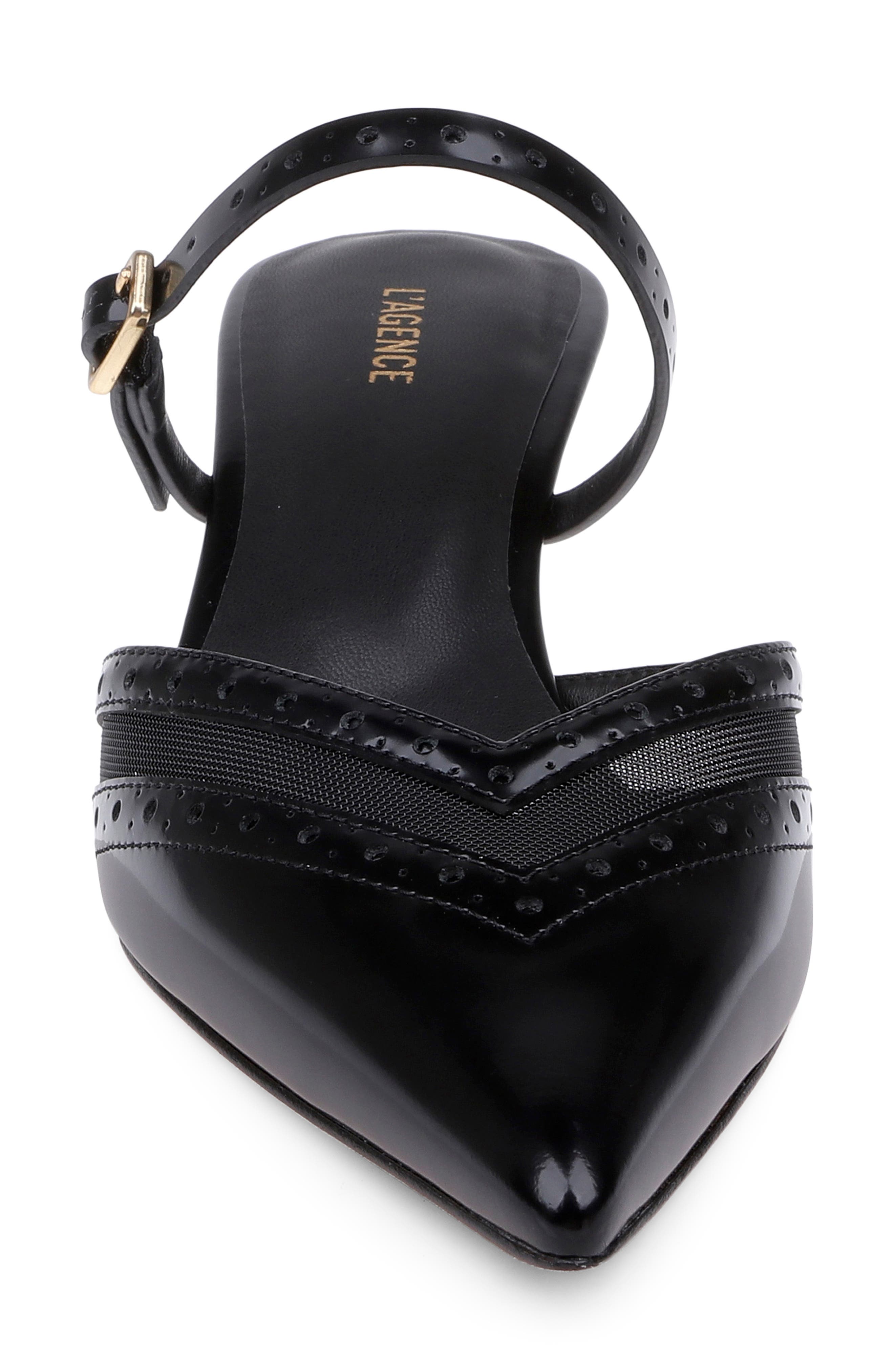 L'AGENCE Shelbie Mule, Alternate, color, Black Leather