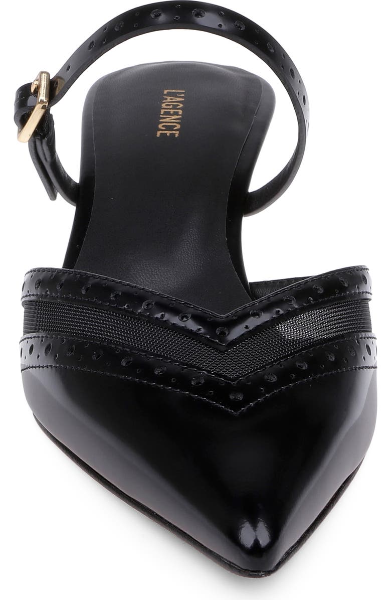 L'AGENCE Shelbie Mule, Alternate, color, Black Leather