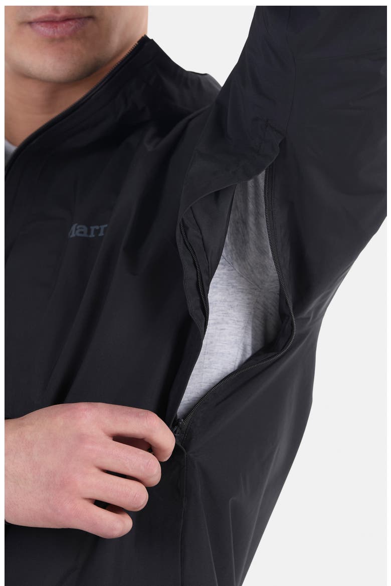 Waypoint Gore-Tex® Waterproof Hooded Jacket, Alternate, color, BLACK