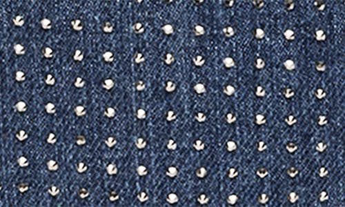 True Religion Embellished Denim Shoulder Bag In Blue