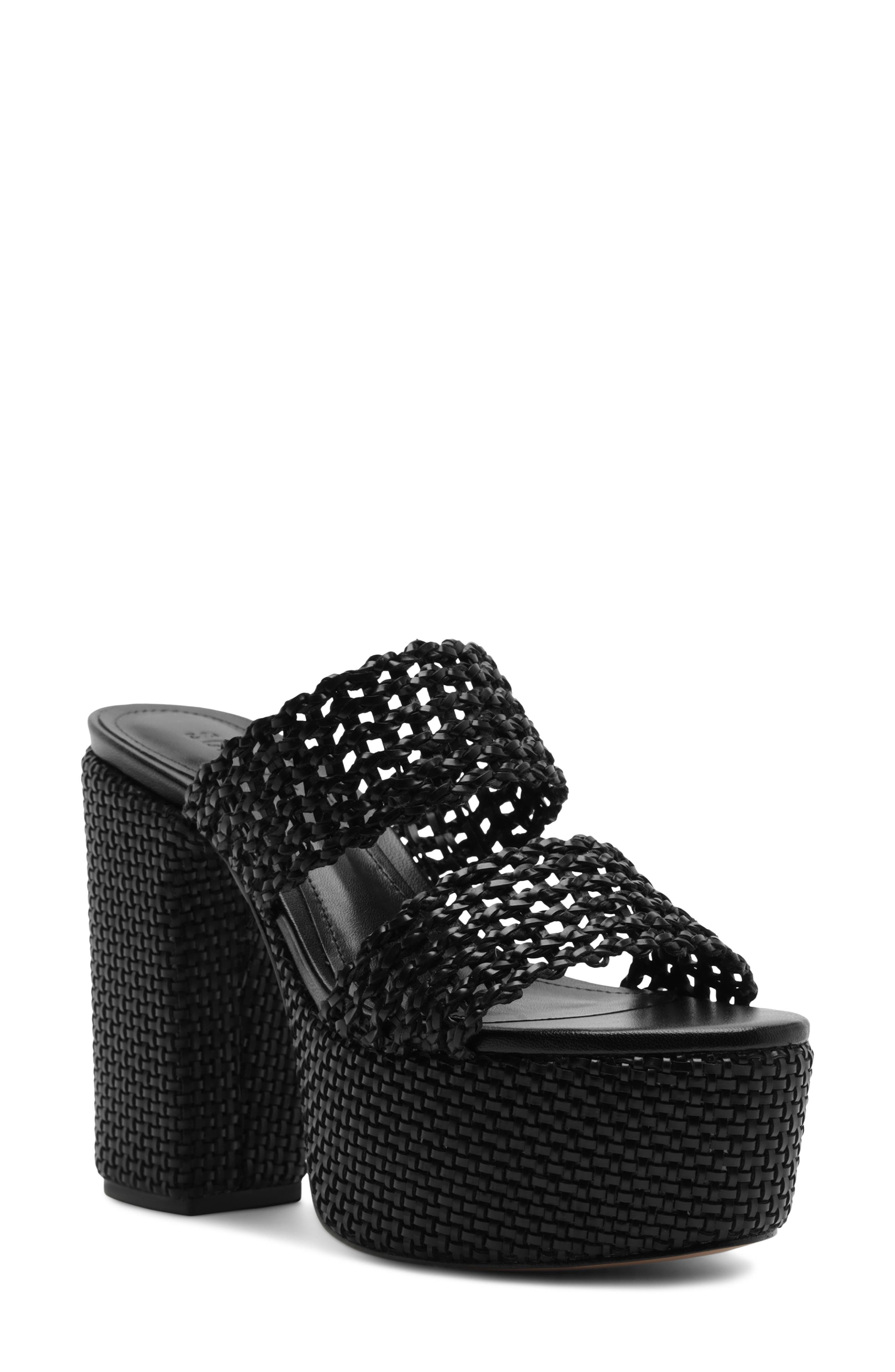 Schutz Aberdeen Platform Sandal, Main, color, Black