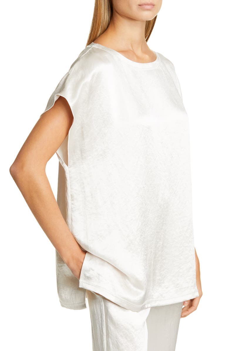 Max Mara Leisure Torquay Hammered Satin Blouse, Main, color,