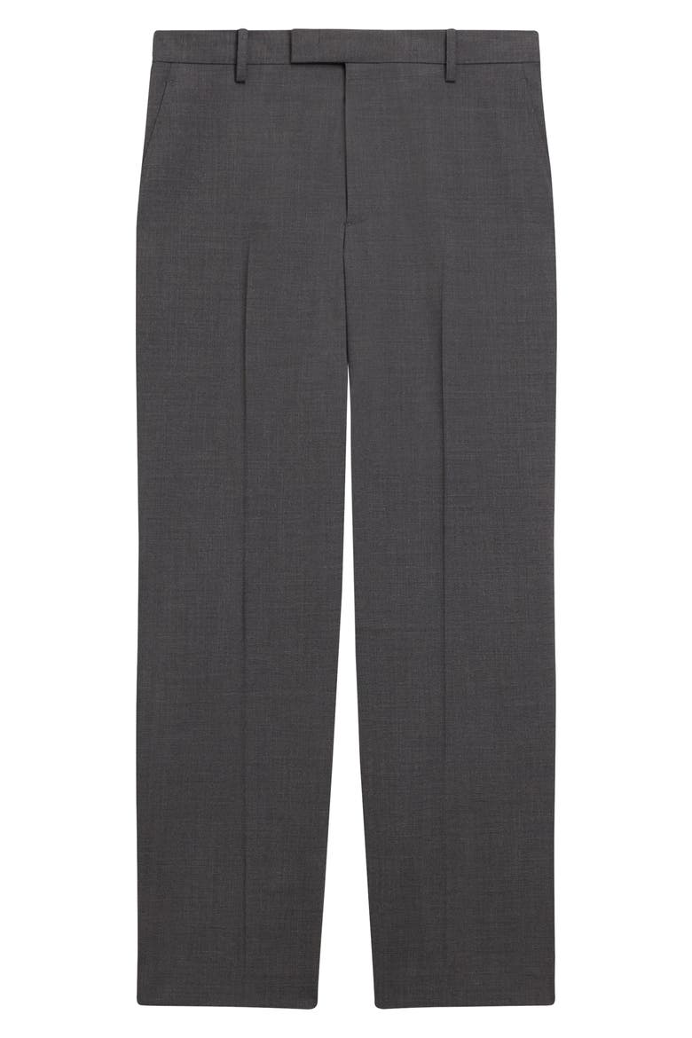Straight Leg Stretch Wool Dress Pants, Alternate, color, MEDIUM CHARCOAL