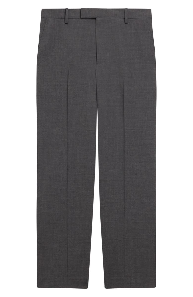 Theory Straight Leg Stretch Wool Dress Pants, Alternate, color, Medium Charcoal