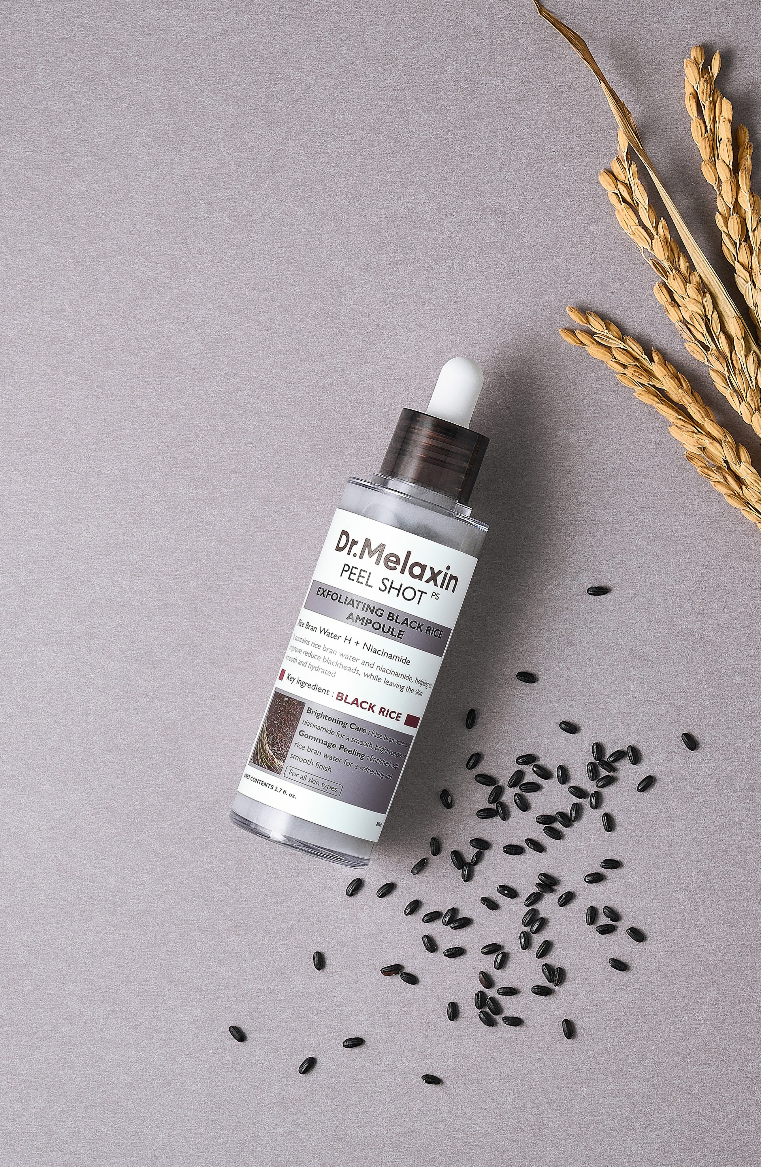 Dr. Melaxin Peel Shot Exfoliating Black Rice Ampoule - 80ml