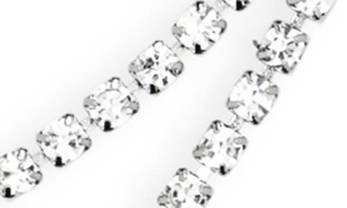 Bp. Rhinestone Layered Y-necklace In Silver