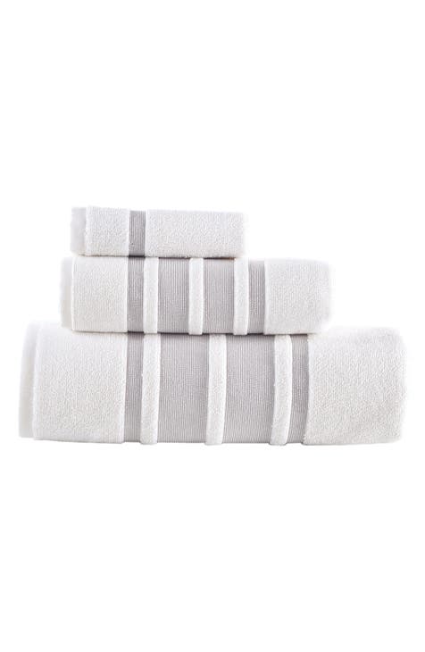 Contrast Boarder 3-Piece Towel Set<br />