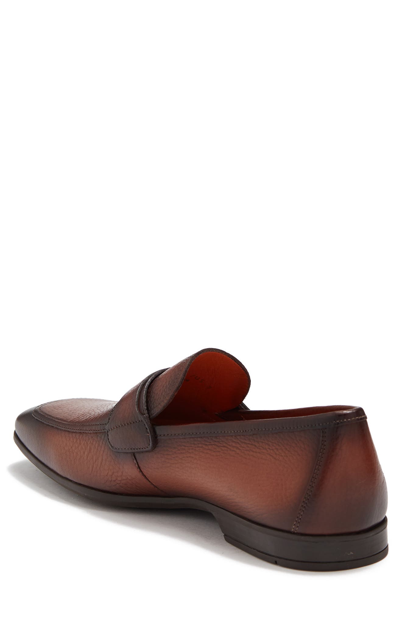 Niko Leather Loafer, Alternate, color, MID BROWN TUMBLED CALF