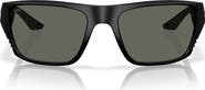 Costa Del Mar Finlet 59mm Polarized Rectangular Sunglasses