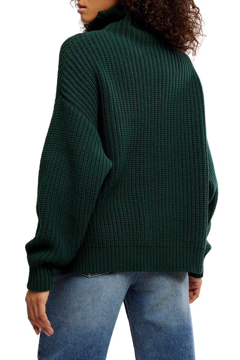 Swim Too Deep Turtleneck Sweater, Alternate, color, DEEPEST SPRUCE