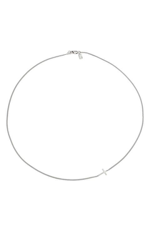 Men's Short Cross Necklace