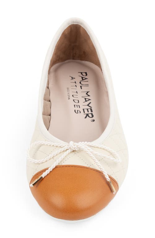 Paul Mayer Cap Toe Quilted Ballet Flat