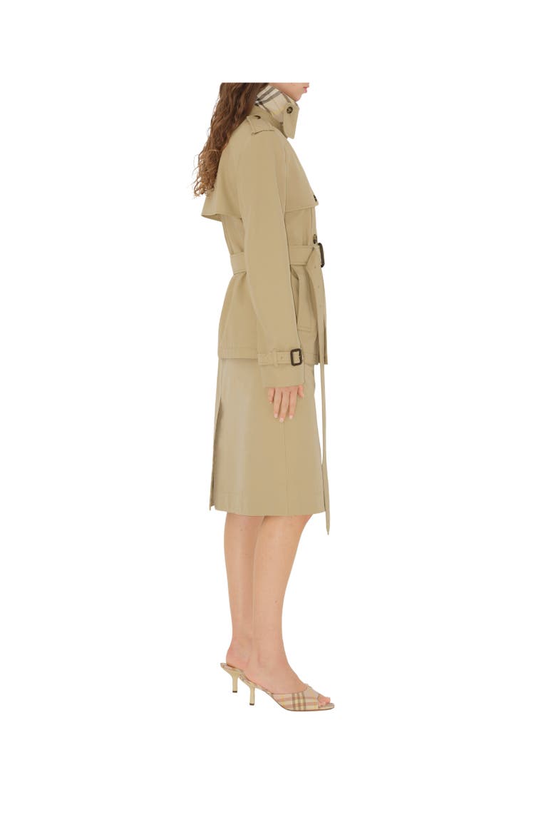 Cotton Blend Trench Jacket, Alternate, color, Beige