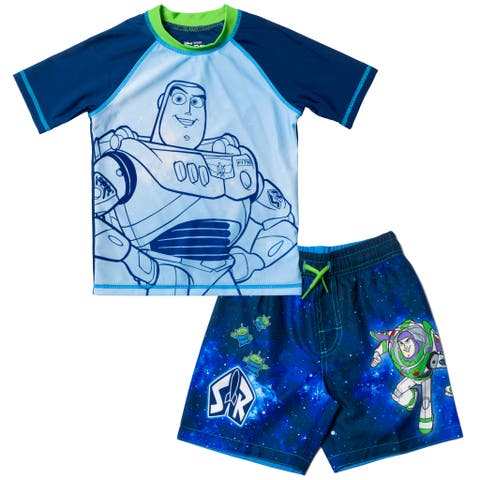 Toy Story Swimwear 2-Piece Rash Guard and Swim Trunks Set (Baby)