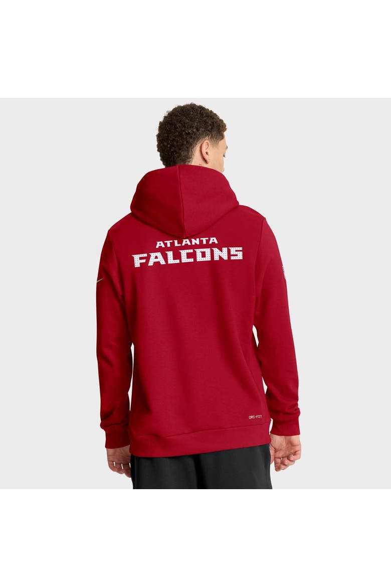 Men's Nike Red Atlanta Falcons Sideline Standard Issue Initial Home Dri-FIT Hoodie, Alternate, color, Red