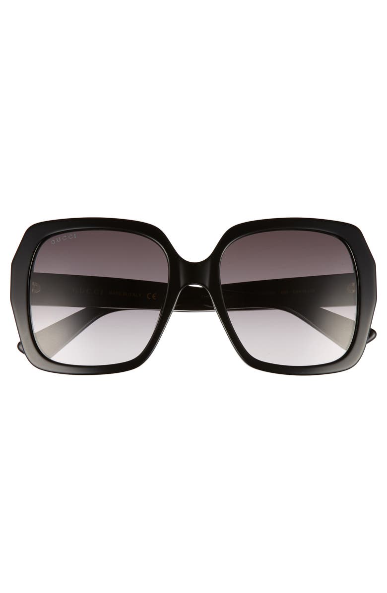 Gucci 54mm Gradient Square Sunglasses, Alternate, color, 