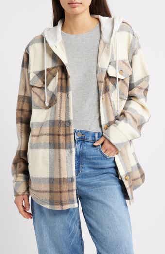 Thread & Supply Hooded Fleece Shacket