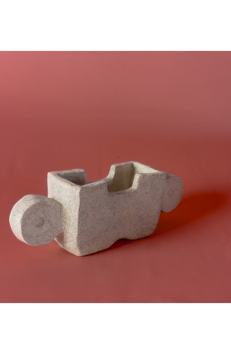 Alma Ome Planter, Alternate, color, White