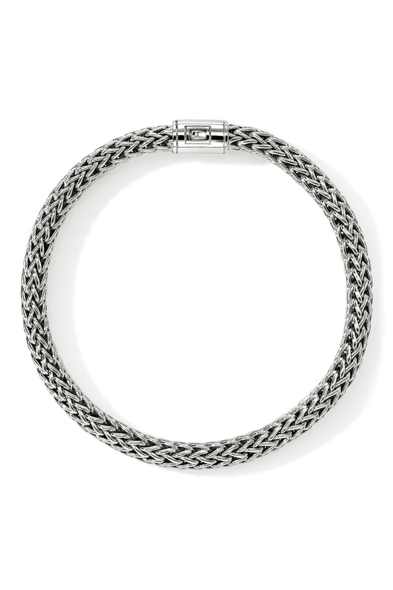 Icon Bracelet, 7.5mm, Alternate, color, SILVER