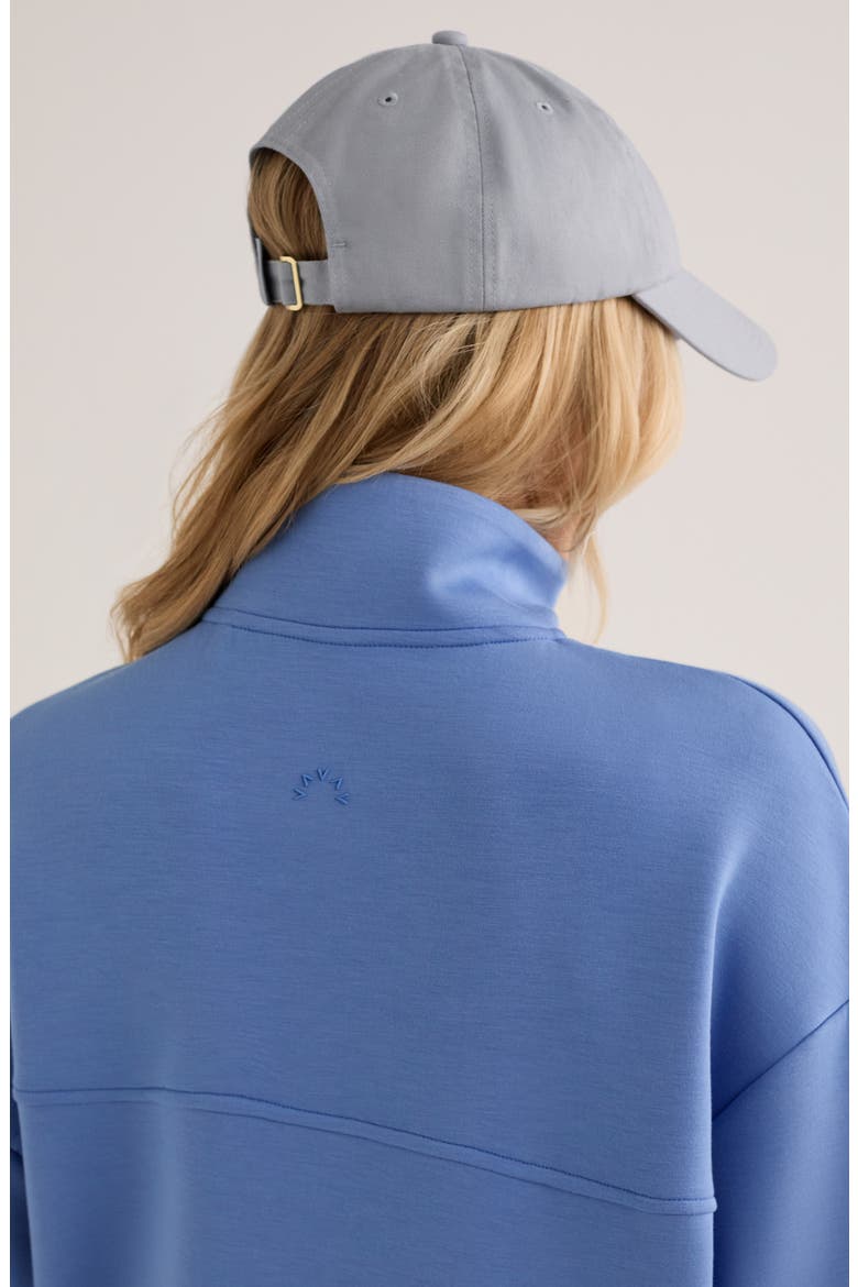 Sian Spacer Half Zip Pullover, Alternate, color, MARINA