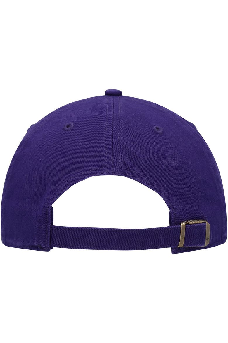 Men's '47 Purple Arizona Diamondbacks Logo Cooperstown Collection Clean Up Adjustable Hat, Alternate, color, Purple