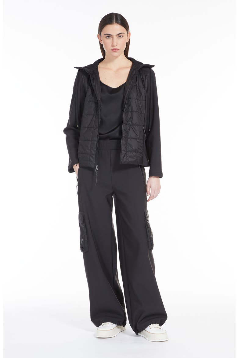 Reed Mixed Media Puffer Jacket, Alternate, color, BLACK