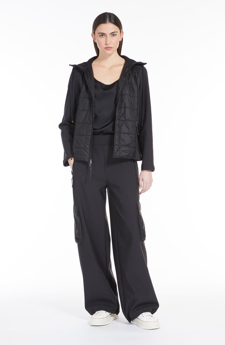 Max Mara Leisure Reed Mixed Media Puffer Jacket, Alternate, color, 