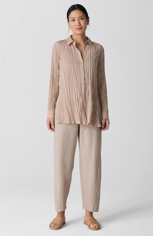 Shop Eileen Fisher Ankle Length Knit Lantern Pants In Wheat