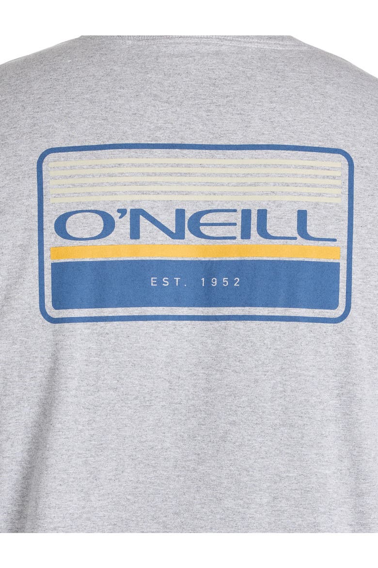 Big & Tall Banner Graphic Tee, Alternate, color, GREY HEATHER