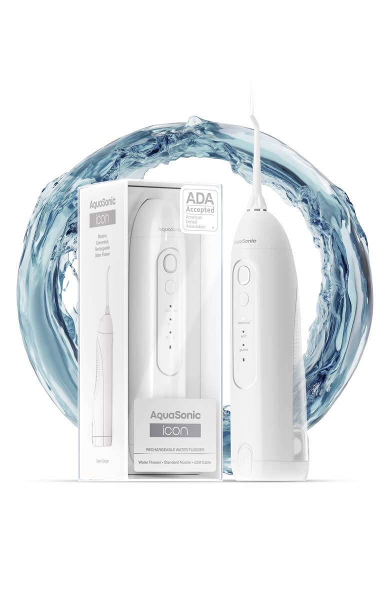 AQUASONIC Icon Pearl Flosser, Alternate, color, Pearl