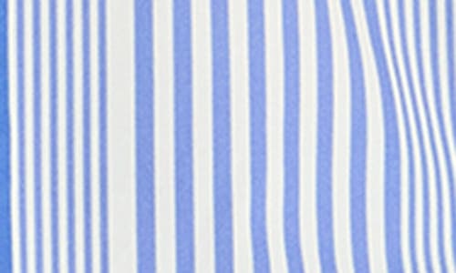 Do By Dee Ocleppo Noelle Stripe Cotton Button-up Shirt In Baja Blue- Shirting Stripe