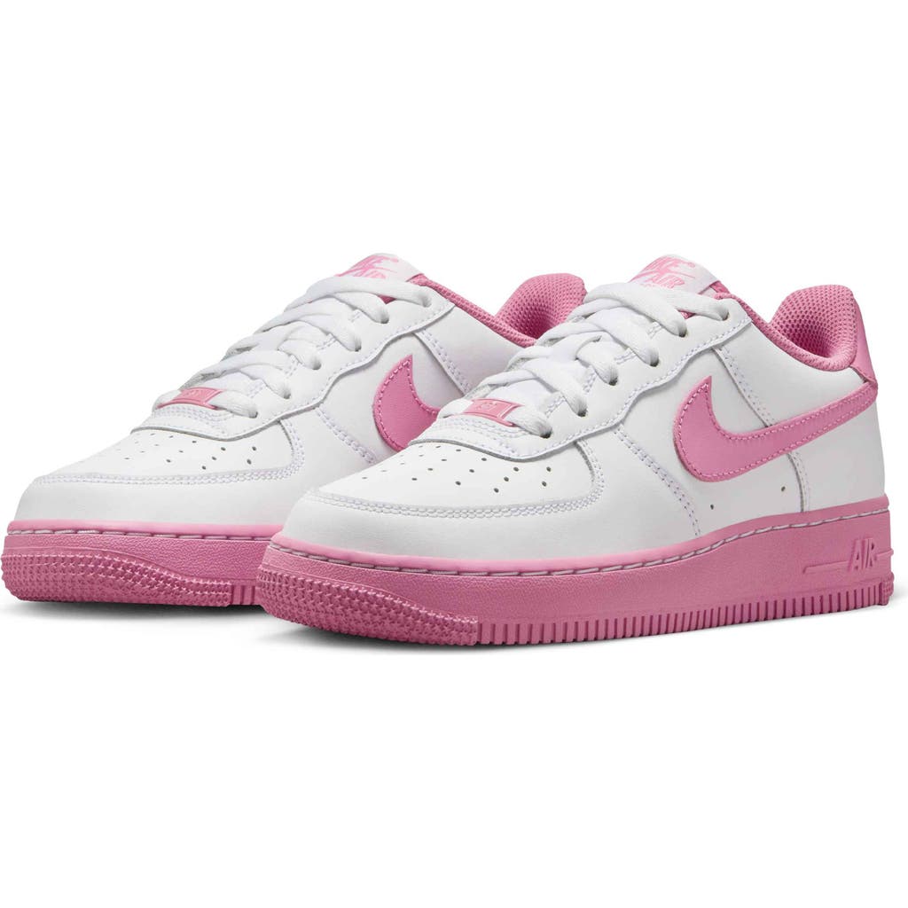 Nike Air Force 1 Basketball Sneaker In White/magic Flamingo