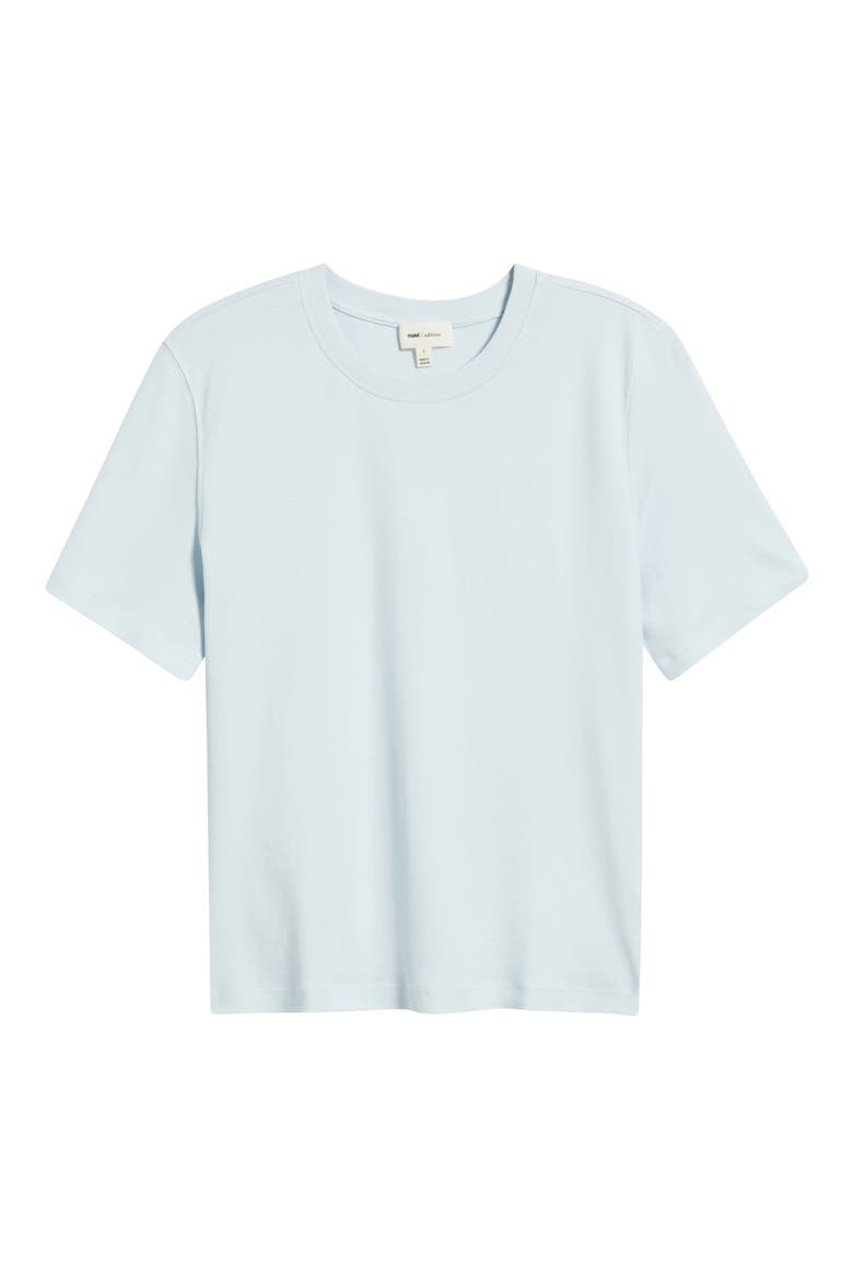 Basic Cotton T-Shirt, Alternate, color, BALLAD BLUE
