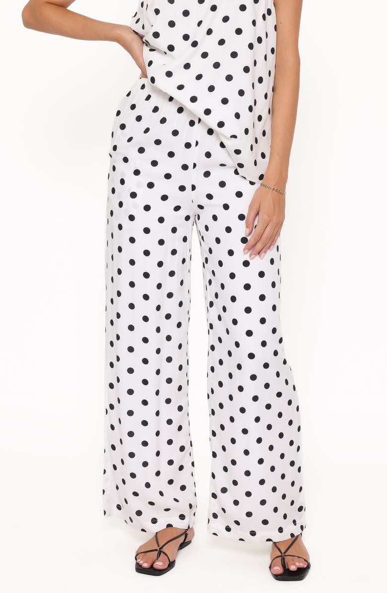 Petal & Pup Kristy Polka Dot Tank & Wide Leg Pants Set, Alternate, color, 