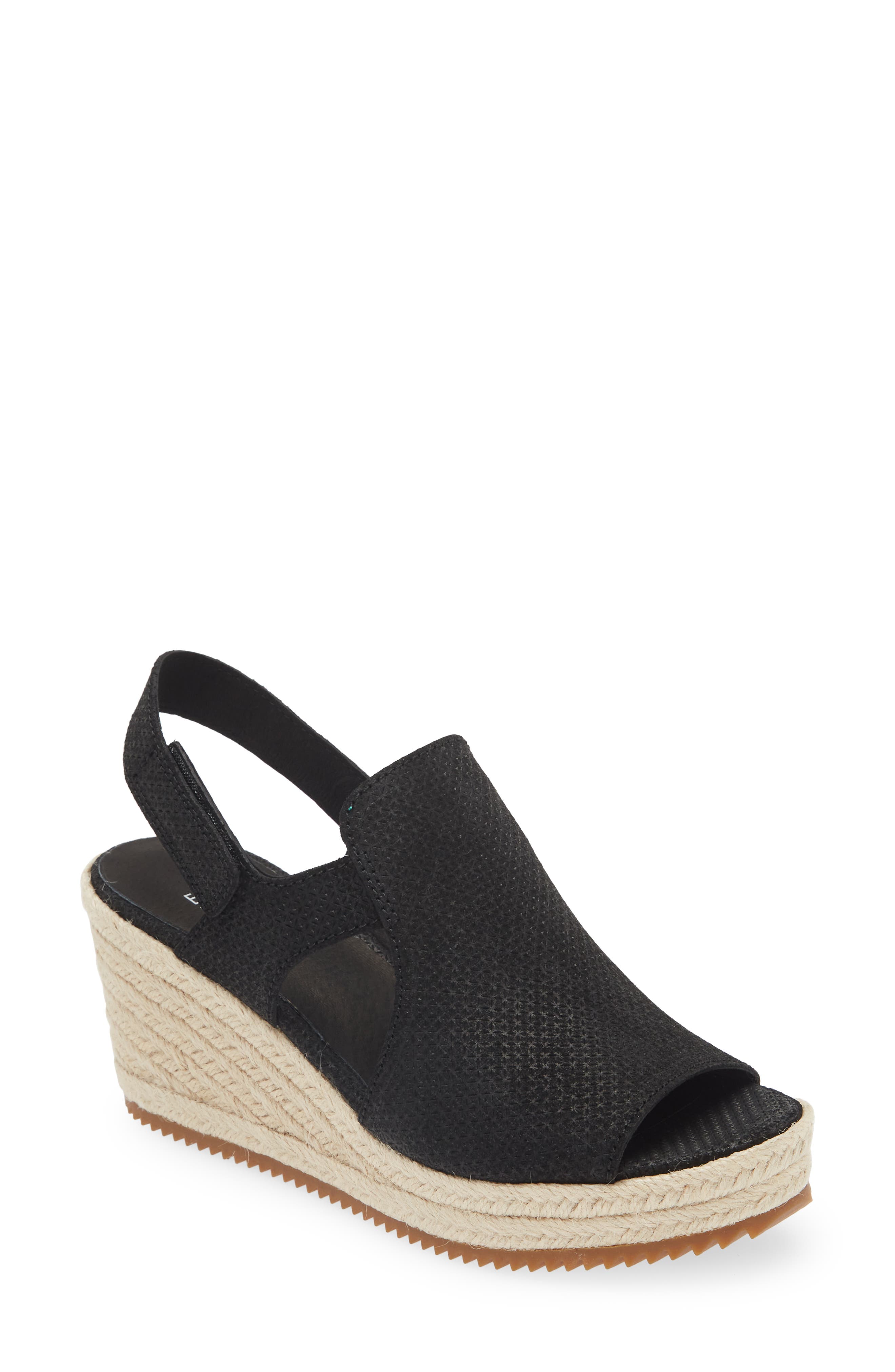 Eileen Fisher Wilda Slingback Espadrille Platform Wedge Sandal, Main, color, 
