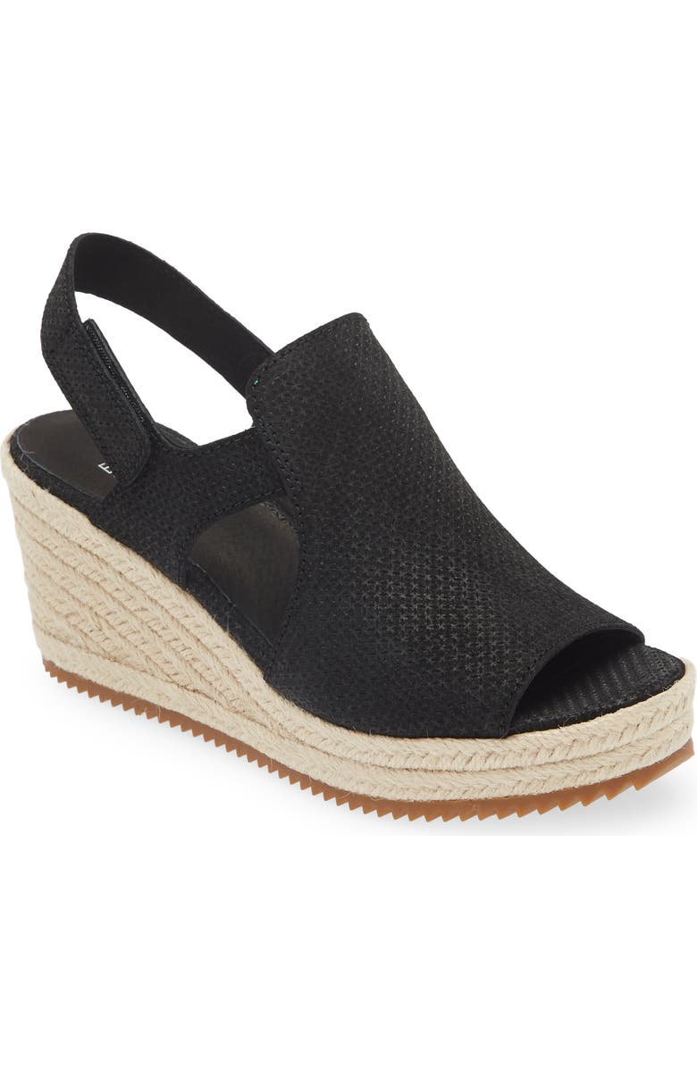 Eileen Fisher Wilda Slingback Espadrille Platform Wedge Sandal, Main, color,