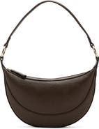 MANGO Oval Faux Leather Shoulder Bag