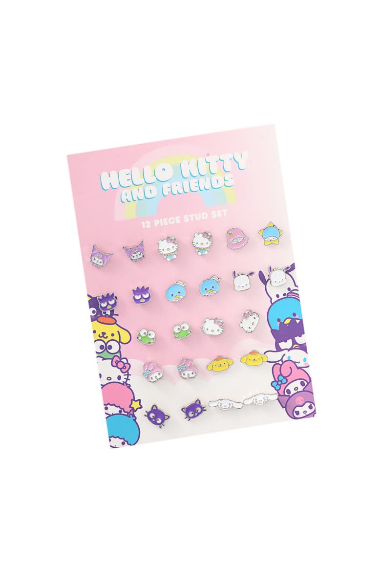 and Friends Stud Earring Set - 12 Pairs, Alternate, color, Multicolor