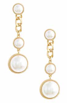 Imitation Pearl Drop Earrings