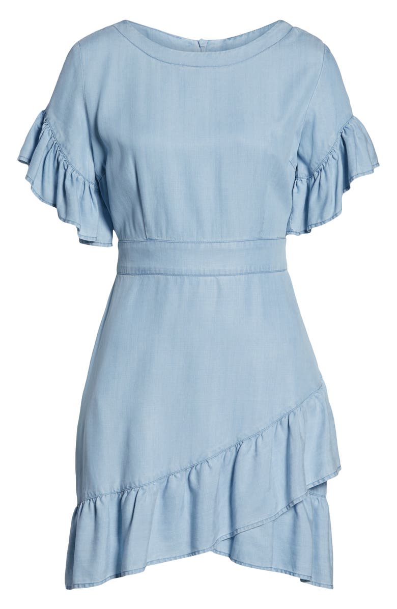 BB Dakota by Steve Madden BB Dakota Indigo Dreams Tulip Dress, Alternate, color,