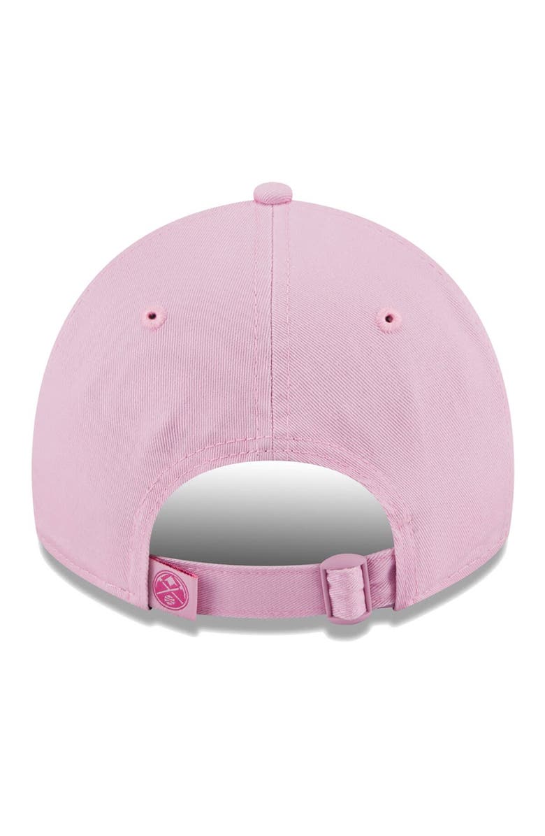 New Era Women's New Era Pink Denver Nuggets Colorpack Tonal 9TWENTY Adjustable Hat, Alternate, color,