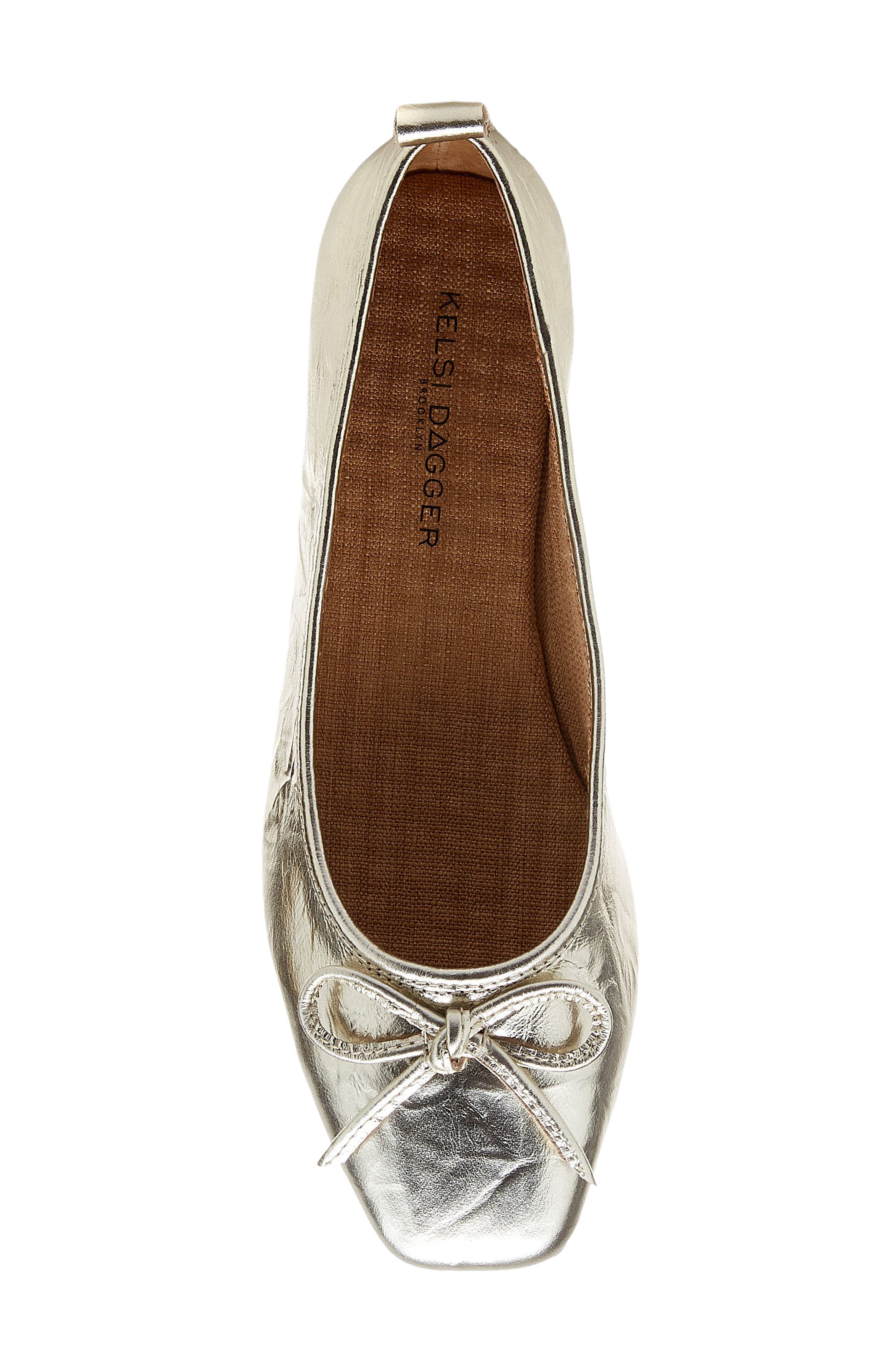 Kelsi Dagger Brooklyn Frankie Flat, Alternate, color, Washed Gold