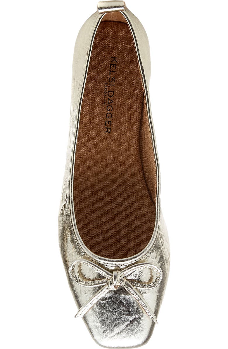 Kelsi Dagger Brooklyn Frankie Flat, Alternate, color, Washed Gold