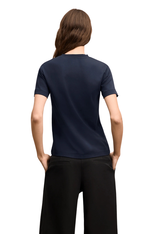 M.m.lafleur Leslie Organic Pima Cotton T-shirt In Blue
