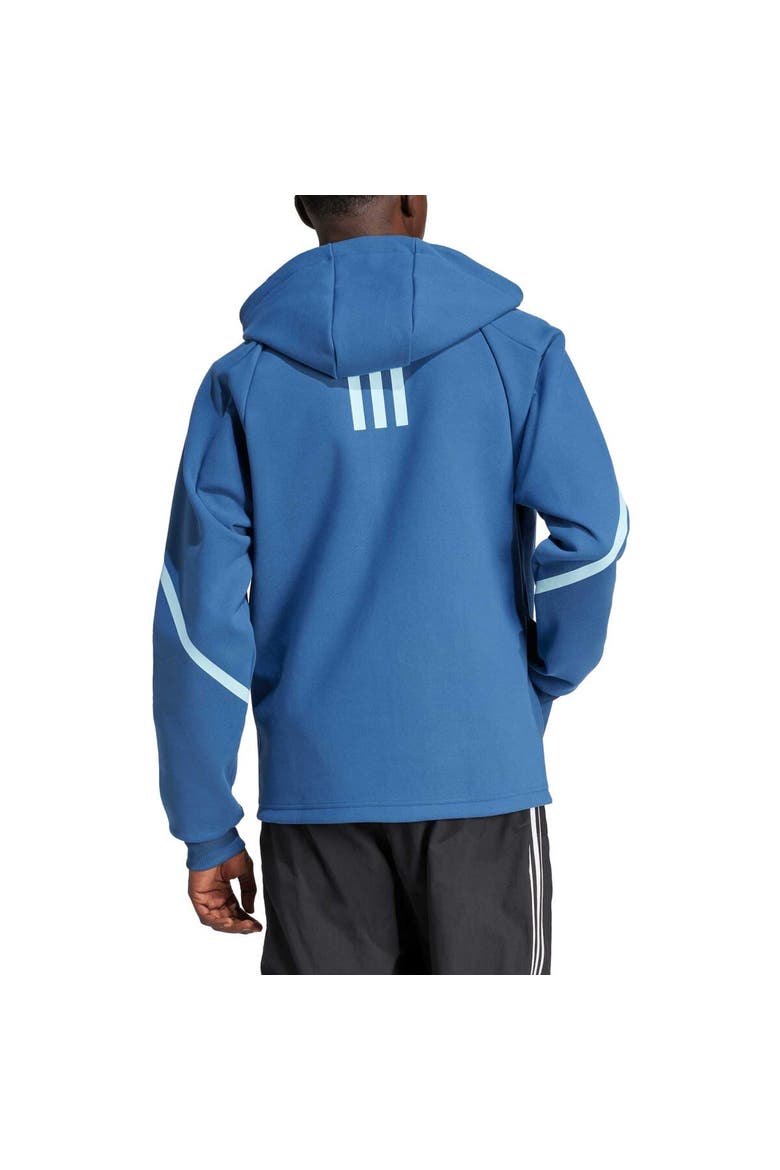 Men's adidas Sky Blue Sporting Kansas City 2024 Anthem Travel Raglan Sleeve Full-Zip Jacket, Alternate, color, Blue