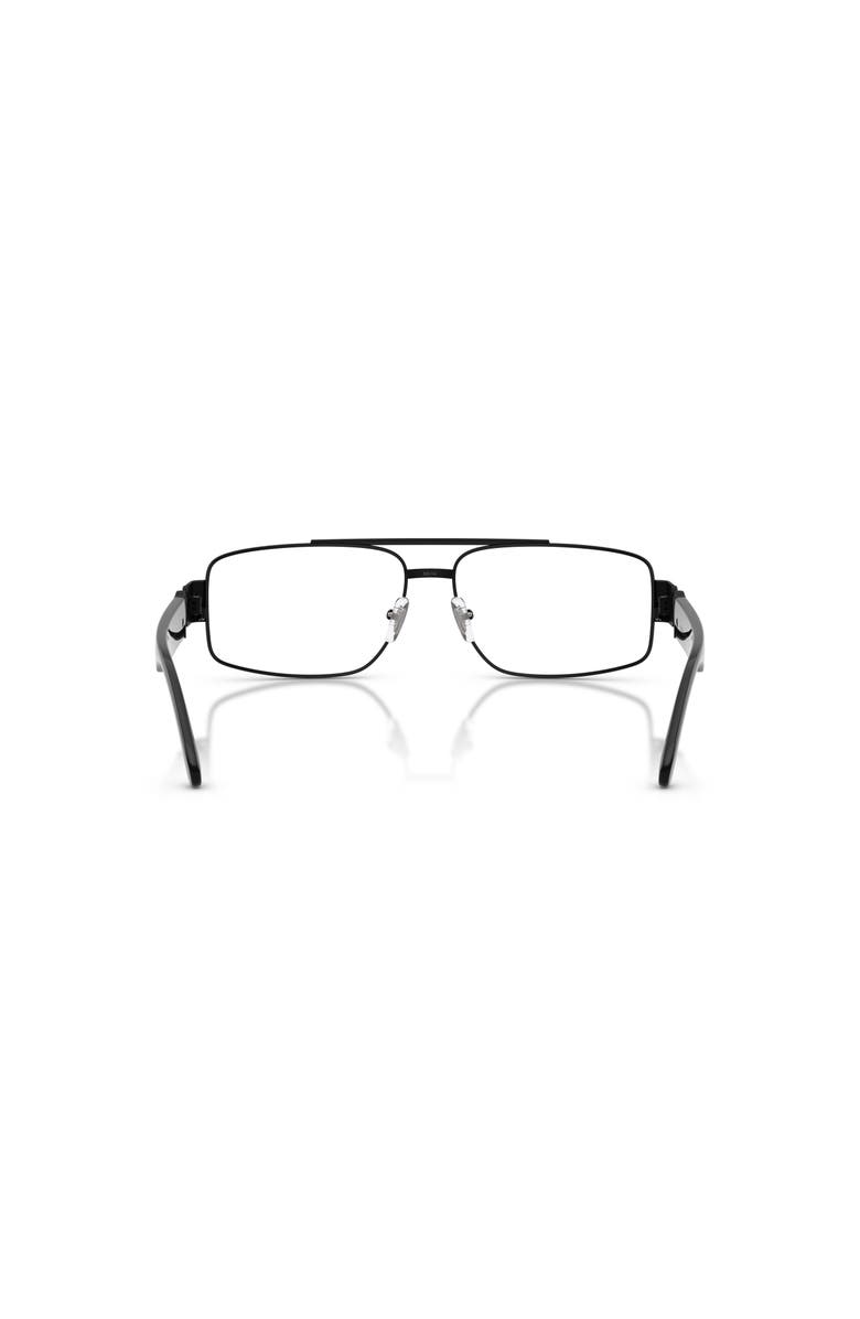 Versace 58mm Rectangle optical glasses, Alternate, color, Black