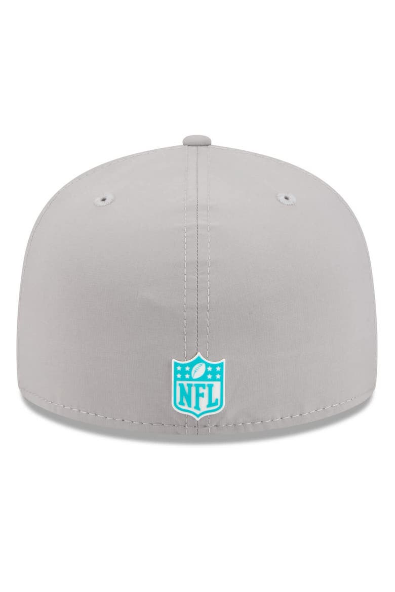 Men's New Era Gray Miami Dolphins 2025 Sideline  59FIFTY Fitted Hat, Alternate, color, Gray