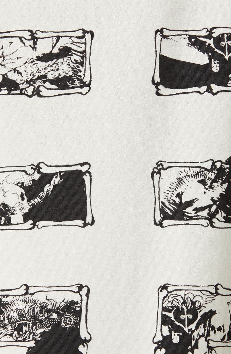 Givenchy Gothic Logo Oversize Hooded Graphic Tee, Alternate, color, 